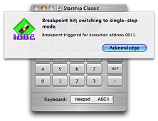 Breakpoint alert sheet screenshot.
